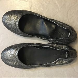Cole Haan silver flats, Nike Air sole 5.5